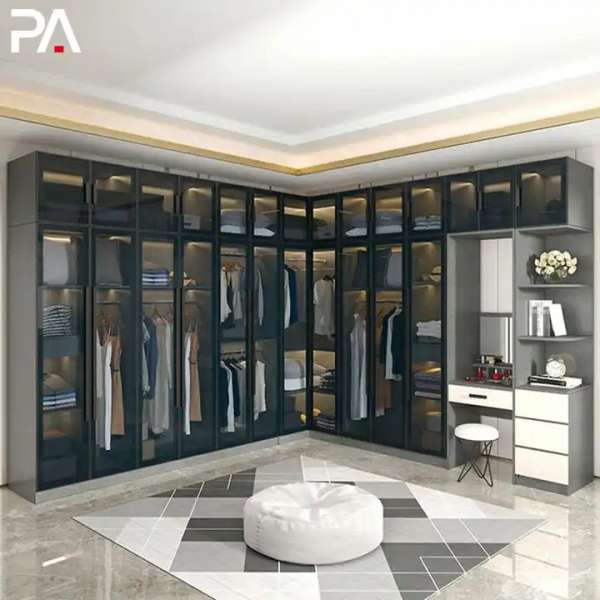 Tủ cánh kính quần áo gỗ melamine chống ẩm hàng Thái Lan QA170